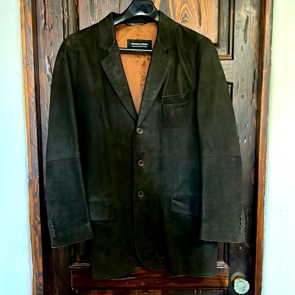 Donald J. Pliner Other - Vintage Donald J Pliner  Italian leather Sport Jacket  Dark Brown 52 R